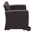 Monaco Lounge Armchair Single - Chocolate
