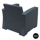 Monaco Lounge Armchair Single - Anthracite