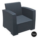 Monaco Lounge Armchair Single - Anthracite