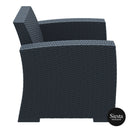 Monaco Lounge Armchair Single - Anthracite