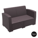 Monaco Lounge Sofa - Chocolate - No cushion