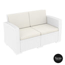 Monaco Lounge Sofa - White with cushion