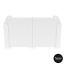 Monaco Lounge Sofa - White - No cushion