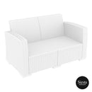 Monaco Lounge Sofa - White - No cushion