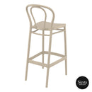 Victor Barstool 75 - Taupe