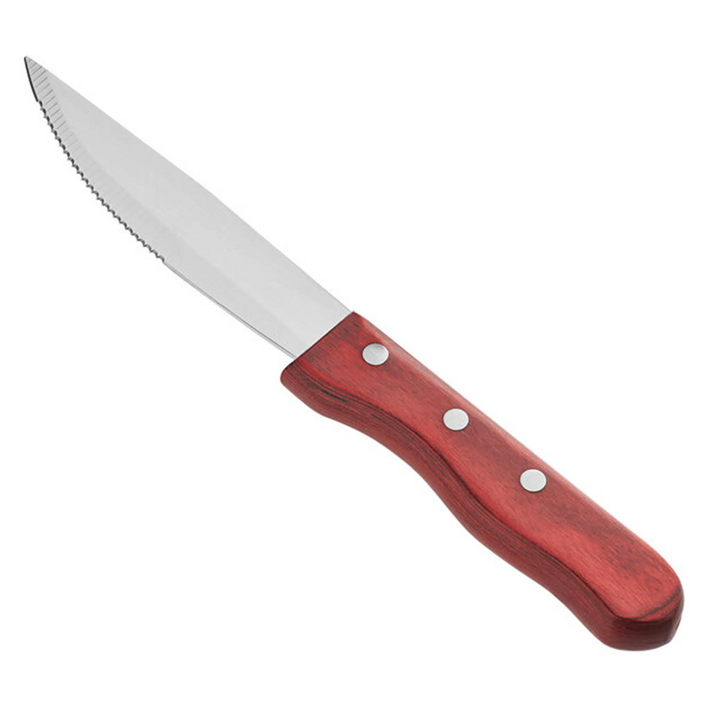 Jumbo Steak knife with Wood Handle - pk/12