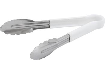 Tong - S/Steel - 230mm - White Handle