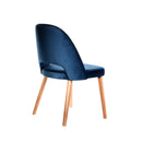 Semifreddo Chair - Trojan Oak Legs/Denim Velvet
