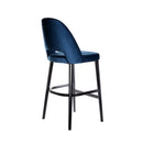 Semifreddo Stool - Black Legs/Denim Velvet