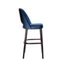 Semifreddo Stool - Black Legs/Denim Velvet