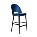 Semifreddo Stool - Black Legs/Denim Velvet