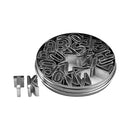 Cutter Set - Alphabet 26pce - Tin - 25mm
