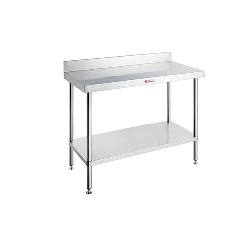 Simply Stainless 300 x 600mm Work Bench with Splash Back