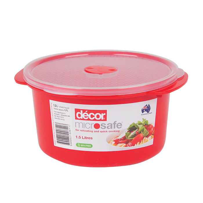 Decor Microsafe Round Container 1.5Ltr
