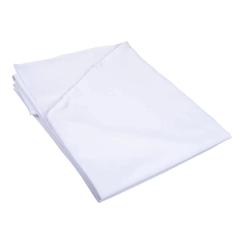 Tablecloth - Linen Look - White - Round, 230cm
