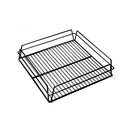 Glass Basket Black PVC 14x14"