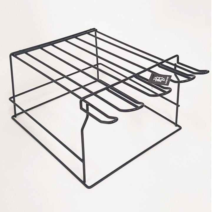 Upside Down Glass Rack, - Black