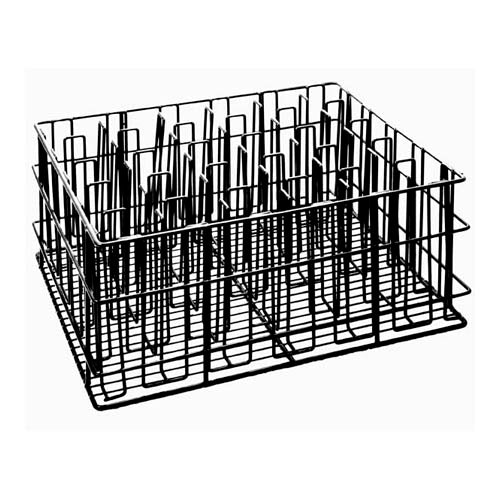 Glass Basket Black PVC 14x17" - 30 Comp