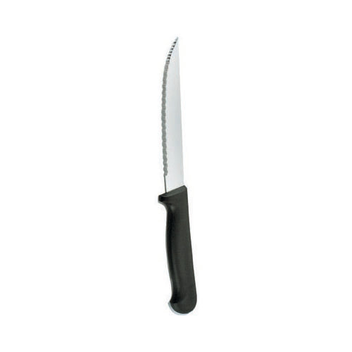 Steak Knife Black Handle Pointed Tip - pk/12