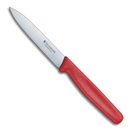 Paring Knife Pointed Tip 10cm Red