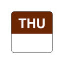 Label - Removable - 24mm Square - Thursday, r1000