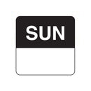 Label - Removable - 24mm Square - Sunday, r1000