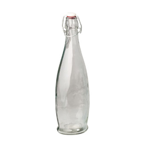 Glass Water Bottle 1L - Modern