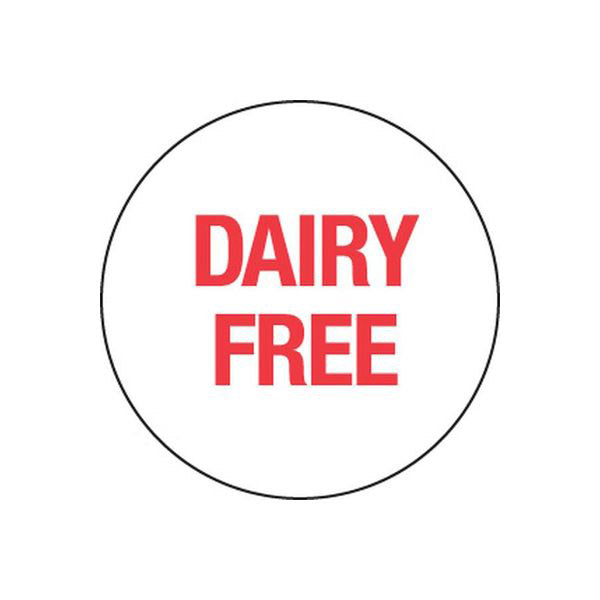 Label - Food Advisory - Dairy Free