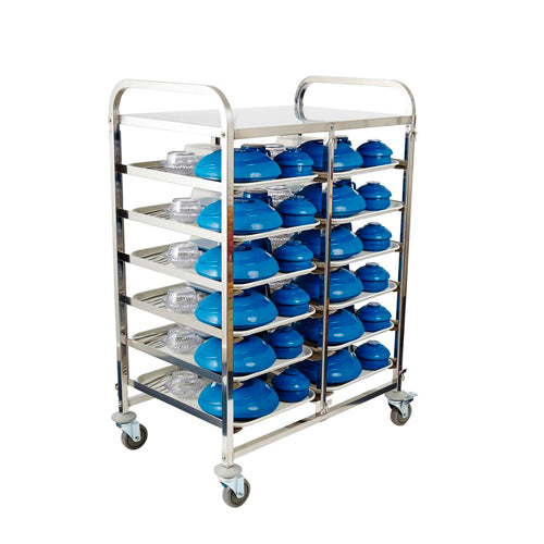 Healthcare Meal Delivery Trolley - 6 Tier