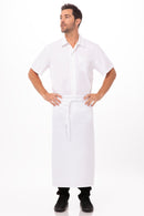 Apron - White - 3/4 Waist