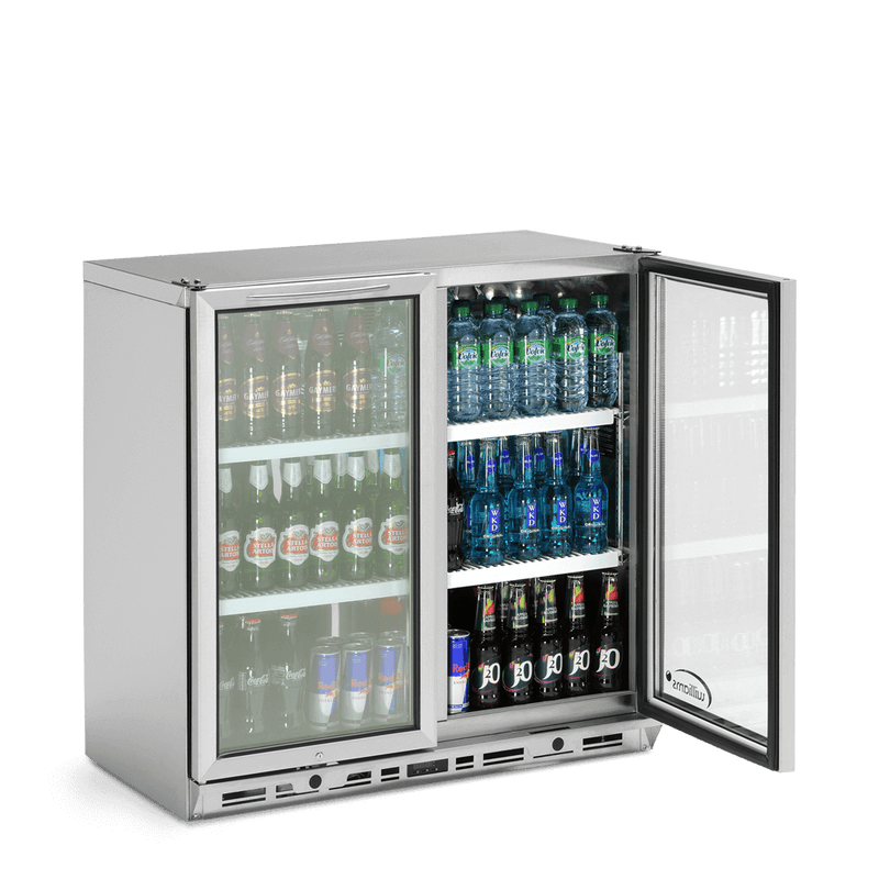 Bottle Cooler - 2 Door S/S Bottle Cooler 800mm High