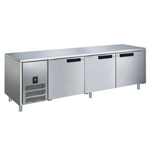 Glacian 3 Door Underbar Refrigerator – 760mm deep Steel Doors