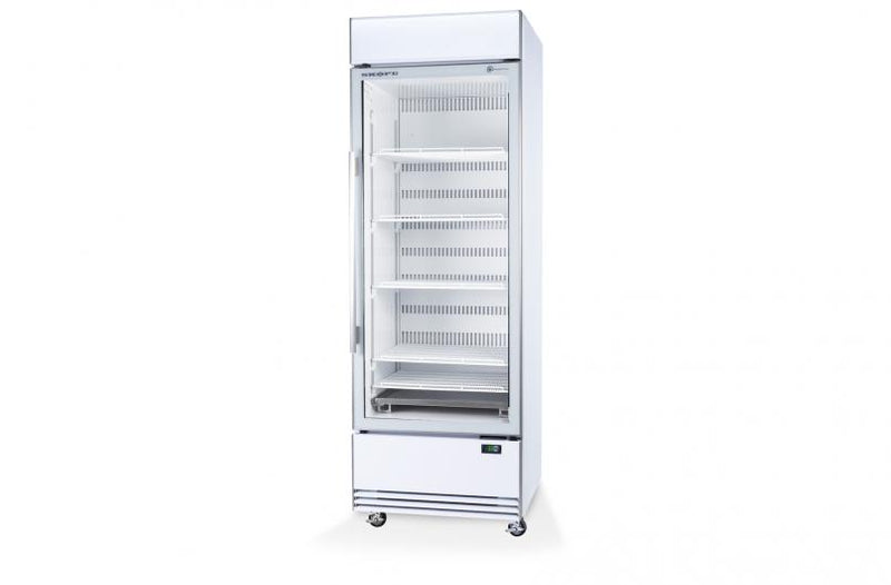 Skope BME ActiveCore Bottom Mount Display Fridge - 1 Door - Lit Sign  - White