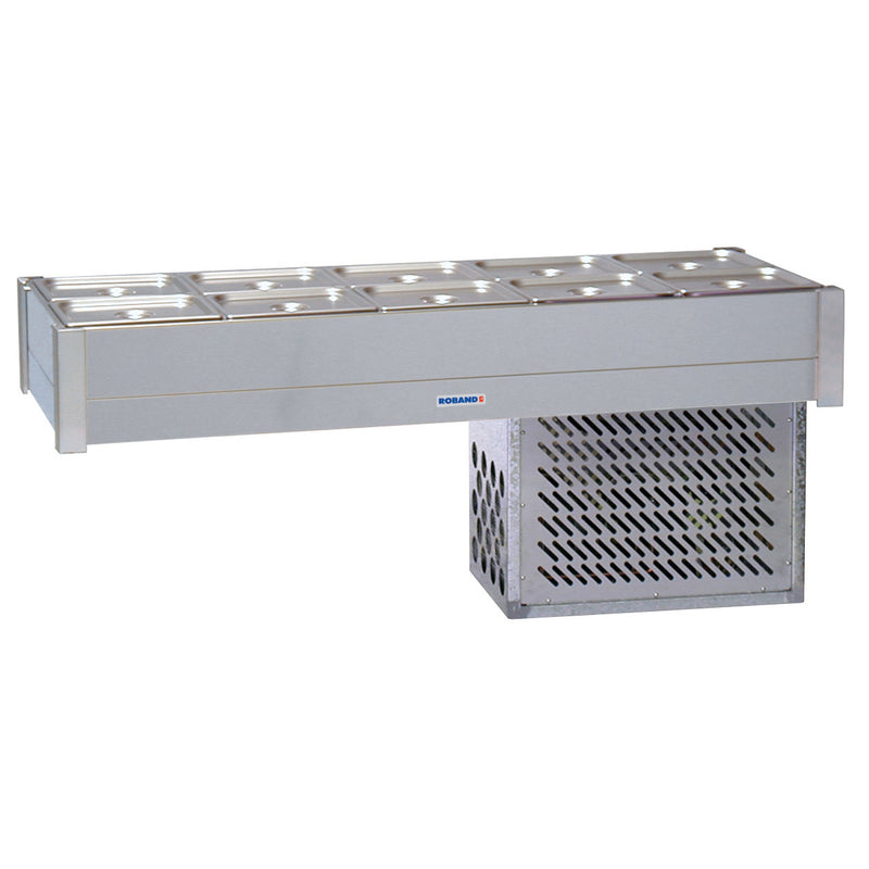 Roband Refrigerated Bain Marie - 10 x 1/2 Size - Double row