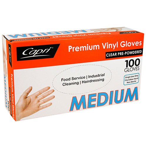 Glove - Clear - Powdered - Med, p100