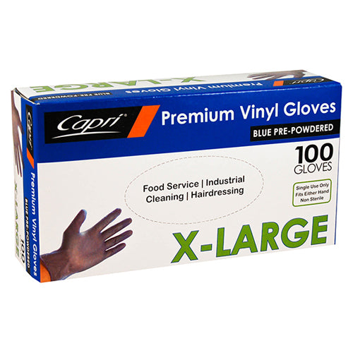Glove - Blue - Powdered - XL, p100