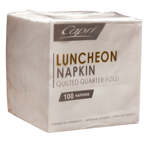 Napkin - Lunch, Quilted - White, p100