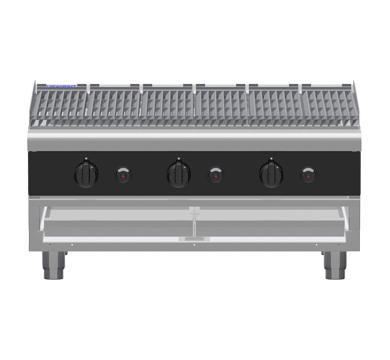 Waldorf Bold 900mm Gas Chargrill Low Back Bench Model