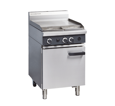 Cobra 600mm gas static oven with griddle plate