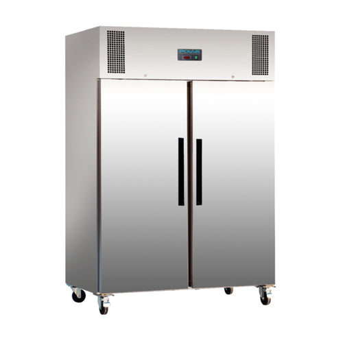 Polar Freezer - Upright 2 Door - Tropical - S/Steel - 1200 Ltr - 1340(w)*845(d)*2000(h)mm