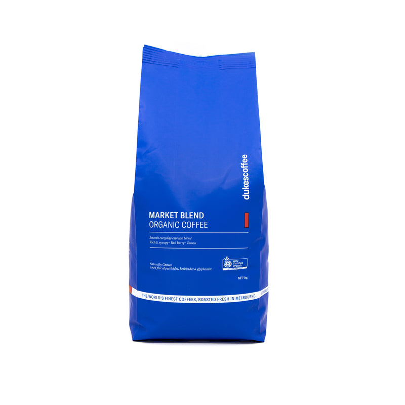 Dukes - Market Blend Organic Coffee Bean 1kg