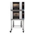 Turbofan Touch Screen Electric Convection Oven, 2 x E23T3 double stacked with castor base stand