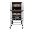 Turbofan Digital Electric Convection Oven, 2 x E27D2 double stacked with castor base stand