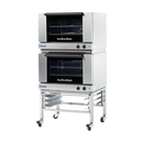 Turbofan Electric Convection Oven, 2 x E27M2 double stacked with adjustable feet base stand