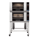 Turbofan Touch Screen Electric Convection Oven, 2 x E27T2 double stacked with castor base stand