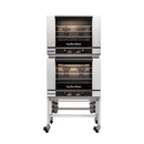 Turbofan Digital Electric Convection Oven, 2 x E28D4 double stacked with adjustable feet base stand