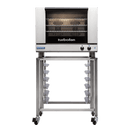 Turbofan Electric Convection Oven, 2 x E28M4 double stacked with castor base stand