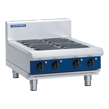 Blue Seal 600mm Electric Cooktop Bench Model - 4 x 2.4kW Open Burners