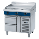 Blue Seal 900mm Electric Cooktop Refrig Base 2x1/1GN Drawers - 900mm Griddle