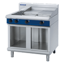 Blue Seal 900mm Electric Cooktop Cabinet Base (excl Racking Kit) - 2 x 2.4kW Open Burners 600mm Grid